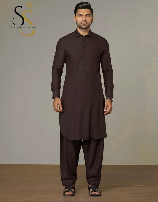 LAWRENCEPUR WHOOL DARK COPPER UNSTITCHED