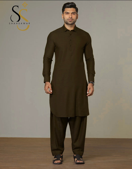 LAWRENCEPUR WHOOL DARK GOLDEN UNSTITCHED